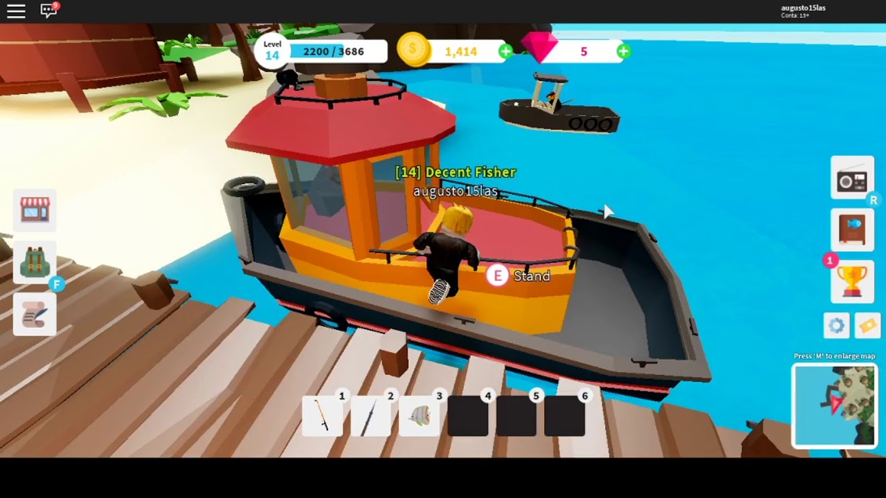 roblox/ 💎 [EARN GEMS] Fishing Simulator - YouTube