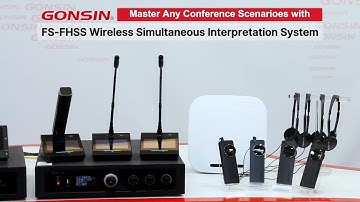 GONSIN Wireless FS-FHSS Simultaneous Interpretation System Solutions