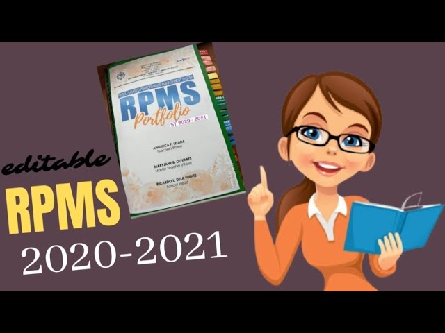 Editable RPMS Templates SY 2020-2021 | L3t'z vLog class=