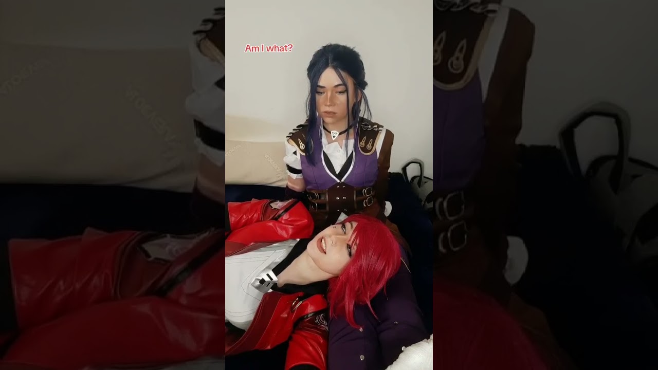 Are you high? Hello! | Vi & Caitlyn Kiramman #cosplay | Arcane CaitVi