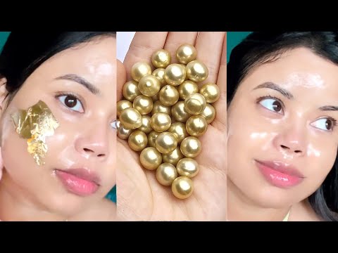 I Put Gold on My Face - You Won't Believe The Results | Get Glowing Skin Like a Celeb!