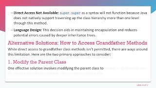 Understanding How to Access Grandfather Class Methods in Java: A Clear Guide