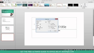 Change your PowerPoint slide size widescreen vs  standard