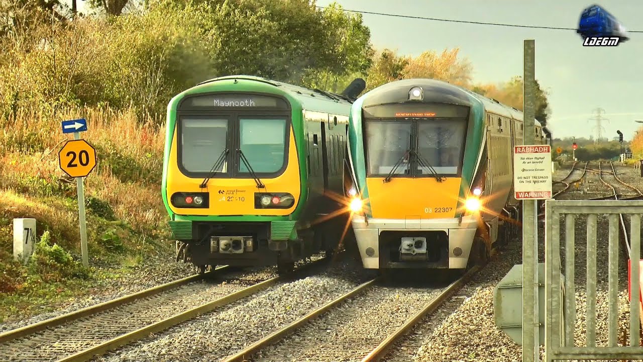 Trenuri Irlandeze în Stația Clonsilla 🚅🚄 Irish Rail Trains in Clonsilla Station - 21 October 2024