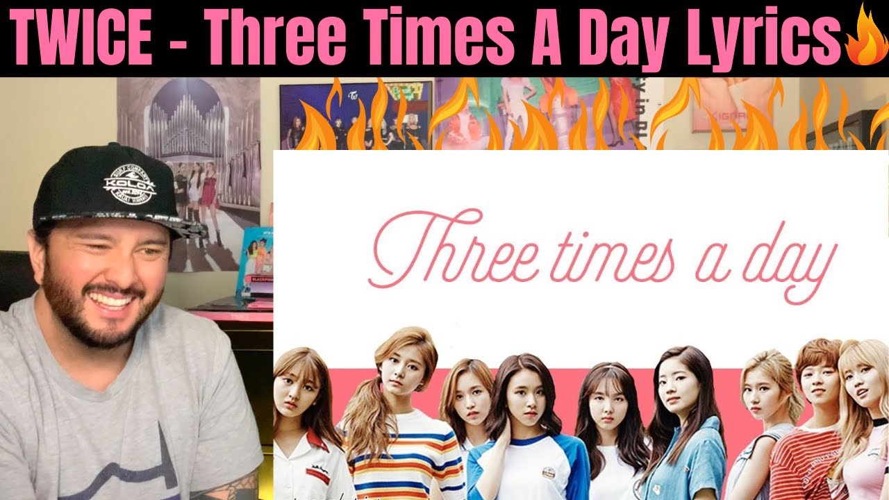 Twice Three Times A Day Lyrics Reaction Half Korean Reacts Youtube