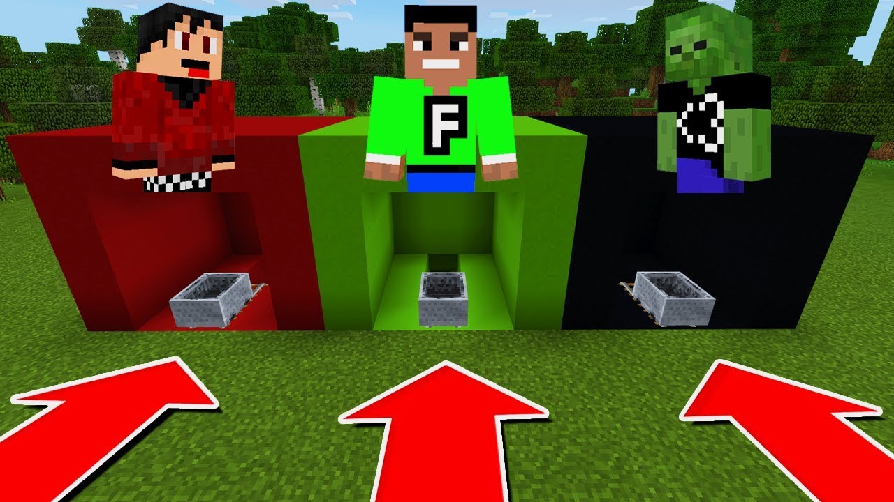 DO NOT CHOOSE THE WRONG MINECART IN Minecraft PE (RageElixir, FuzionDroid, & AA12)