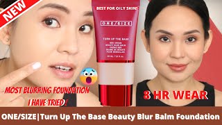 NEW! ONE SIZE Beauty Blur Balm Foundation Review| WORTH THE BUY? 8 HR WEAR TEST ON OILY SKIN screenshot 5