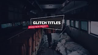 Modern Glitch Titles & Lower Thirds Motion Graphics Templates