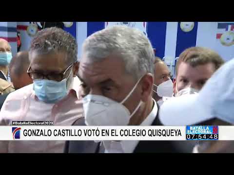 Gonzalo Castillo ejerce su derecho al voto; llama a ir a las urnas de forma entusiasta