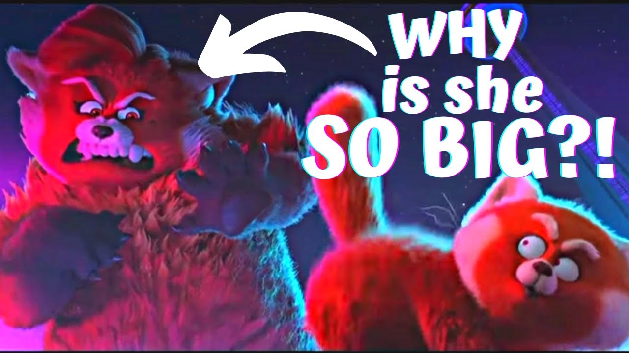 Why is Meis Mom Panda so BIG?! (Turning Red Pixar Theory about Ming Lees  red panda size & metaphor) - YouTube