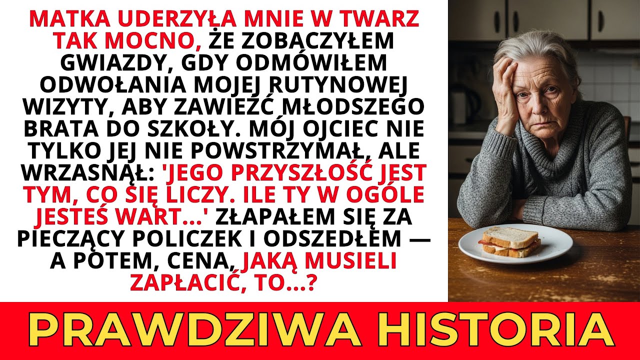 Mama uderzyła mnie aż zobaczyłem gwiazdy, bo nie odwołałem wizyty u lekarza. Jaką cenę zapłacili?