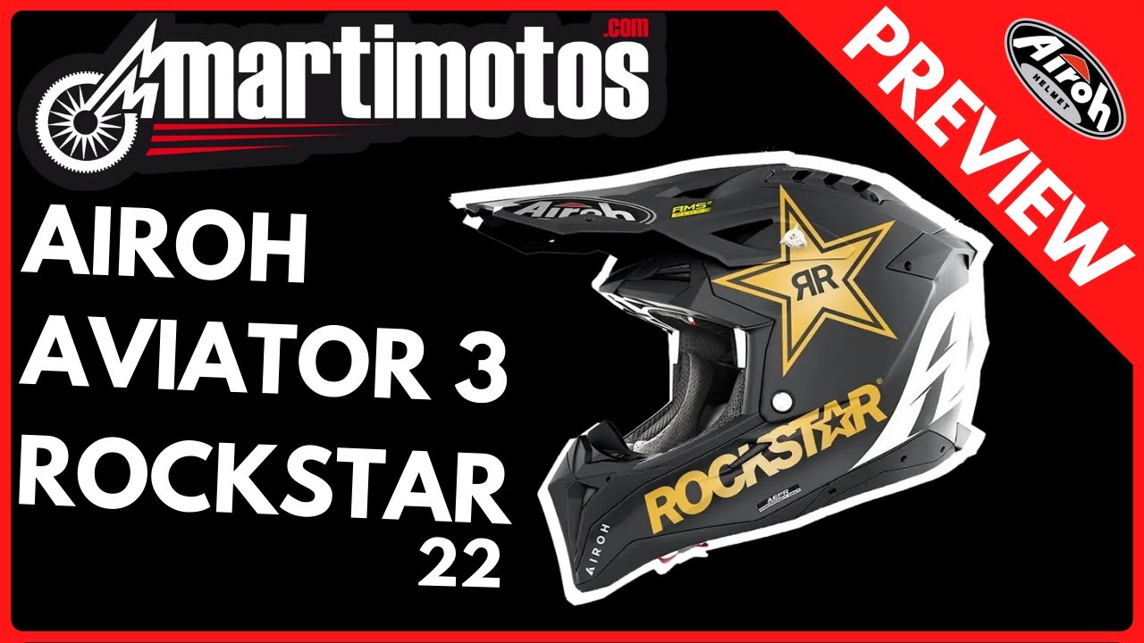 PREVIEW // AIROH AVIATOR 3 ROCKSTAR 22 - YouTube