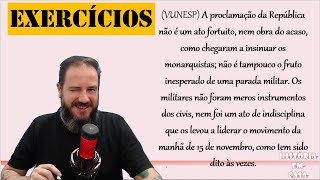 EXERCÍCIOS - PROCLAMAÇÃO DA REPÚBLICA