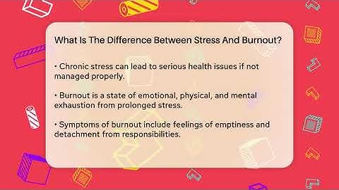 What Is The Difference Between Stress And Burnout? - The Personal Growth Path