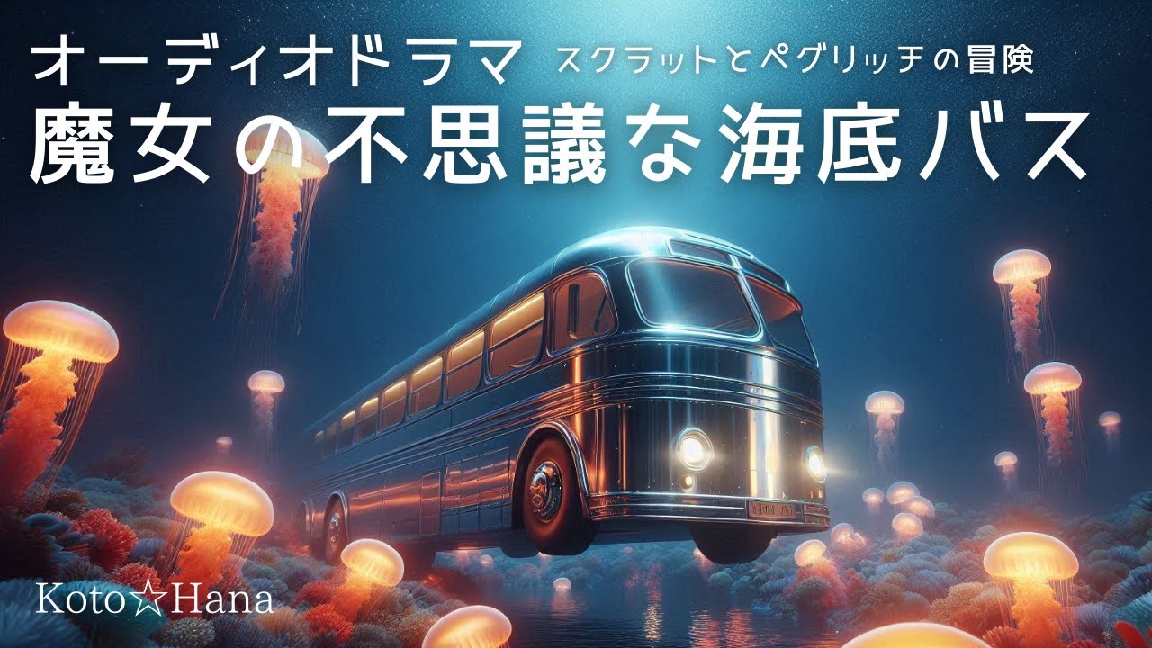 オーディオドラマ『魔女の不思議な海底バス』/ 6人の声優、効果音・BGM