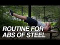 My workout routine for abs of steel try it