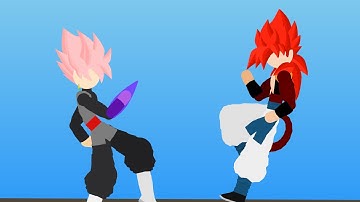 DBGT Gogeta vs Black Goku || Not finished || Pivot Animation