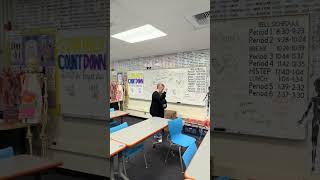 Another take down video! This time it’s the lights #highschoolteacher #schoollife #classroomsetup