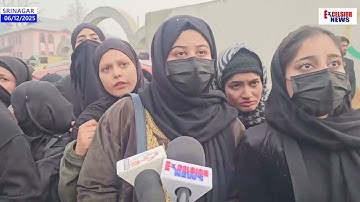 Cluster University Srinagar students protest over academic uncertainity#protest #syallabusincomplete