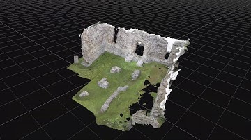 Photogrammetry Roman Limes Burgus Ruin: First Try