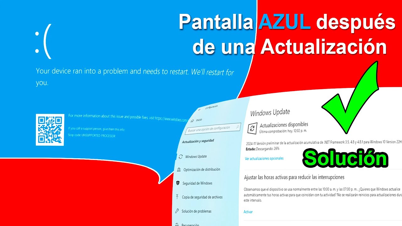 Windows Azul Solid Solución a PANTALLA AZUL WINDOWS después de una Actualización - YouTube