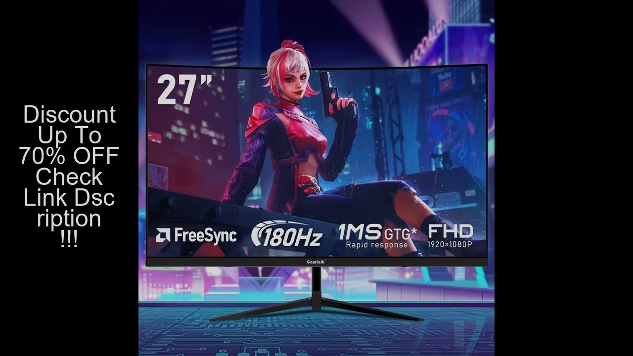 Gawfolk New Store Opening Event 27-inch Gaming Monitor, 180Hz Computer Monitor, FHD 1080P PC Monitor