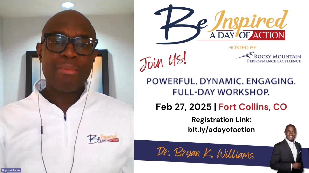 Be Inspired: A Day of Action Event w/ Dr. Bryan Williams - YouTube