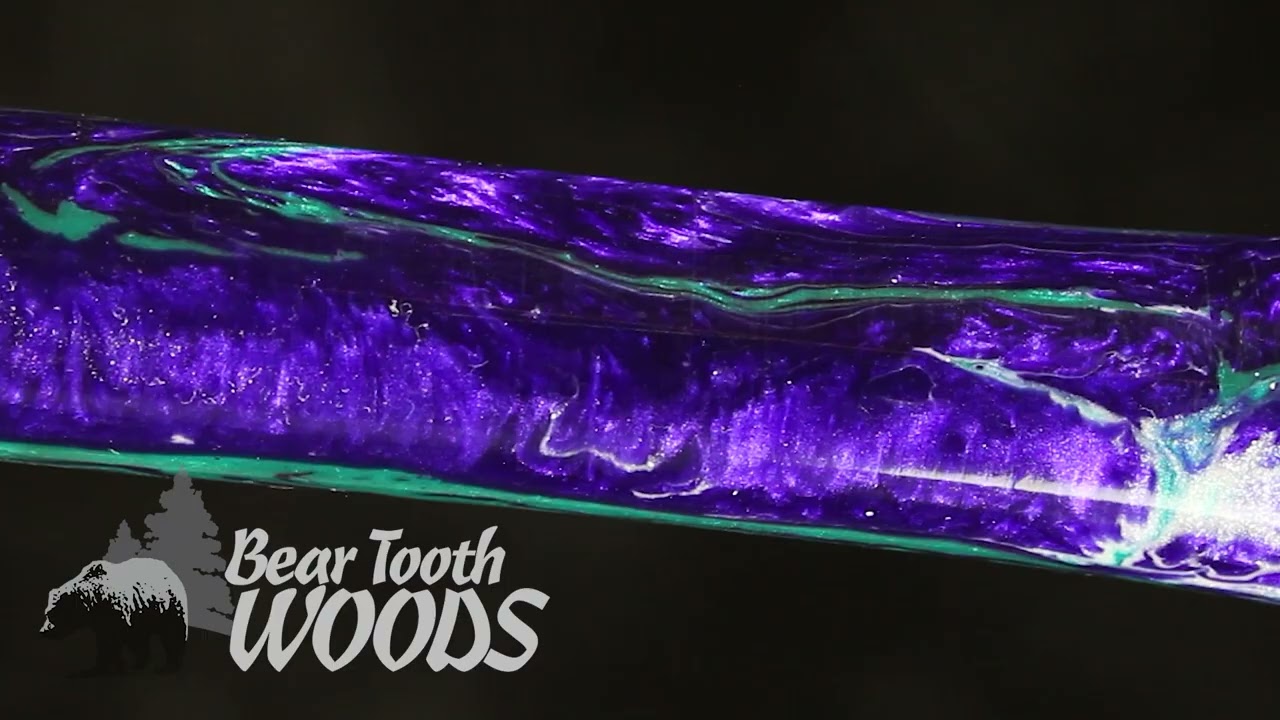 Violet Avalanche - Bear Tooth Woods Color Storm Aumilite Pen Blank