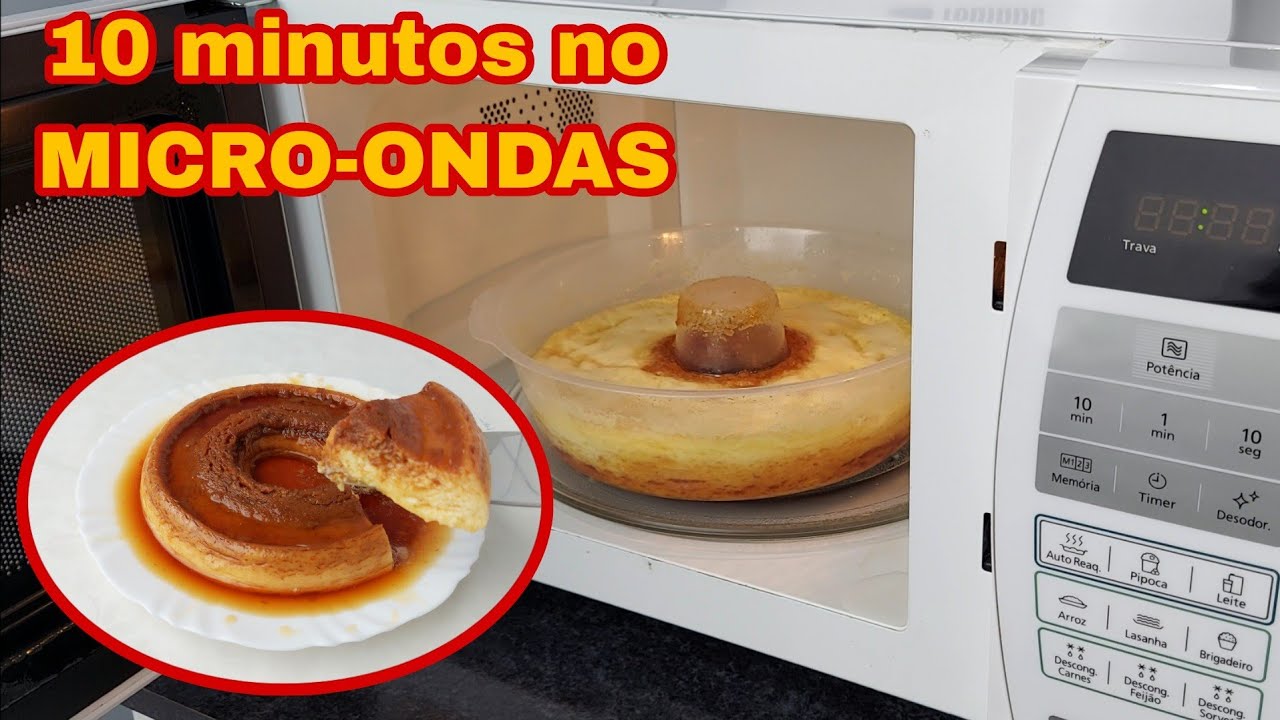 ESSE PUDIM fica PRONTO em 10 MINUTOS no MICROONDAS,  DELICIOSO e FÁCIL de FAZER 🍮