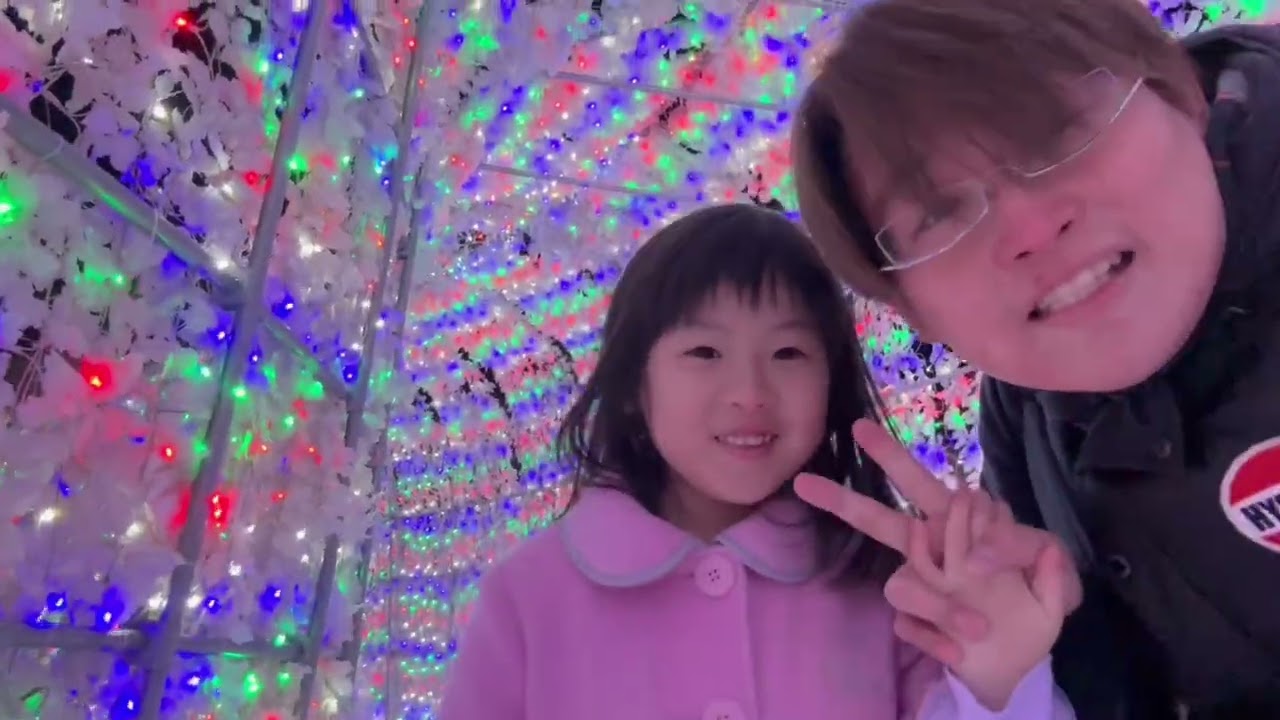 洞爺湖イルミネーショントンネルと、お家でお寿司作り🍣【6歳7ヶ月・3歳8ヶ月】