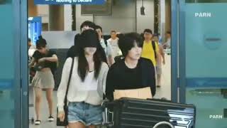 080119 TWICE Mina comes back at Korea [at Incheon International Airport]