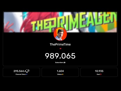 @ThePrimeTimeagen reaching 1 Million Subs!!! Lessgooo guyz