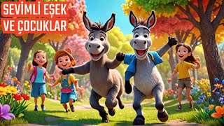 Arkadaşım Eşşek - Neşeli Çocuk Şarkısı Sevimli Eşek Ve Çocuklar Eğlenceli Animasyon 