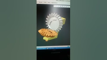 Involute bevel gear mechanism in creo