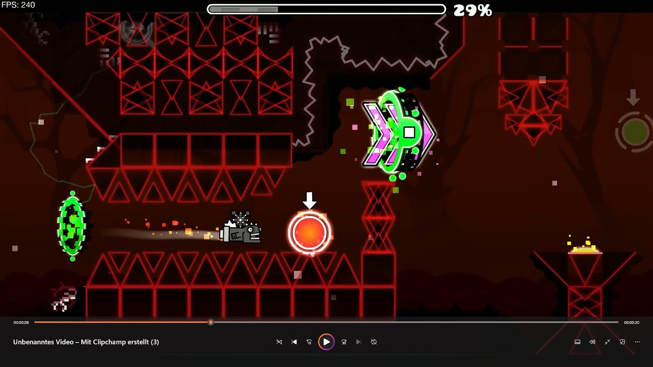 The first 1/4 of my easy demon level "Blood Moon" 