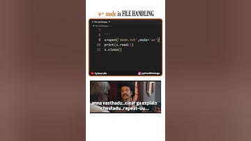 W+ Mode in File Handling