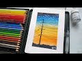 How to use watercolor pencils tutorial for beginners
