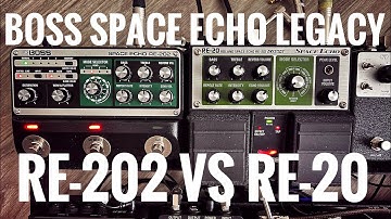 Boss RE-202 VS RE-20 Space Echo Delay and Reverb Comparison: double the price means double the tone?