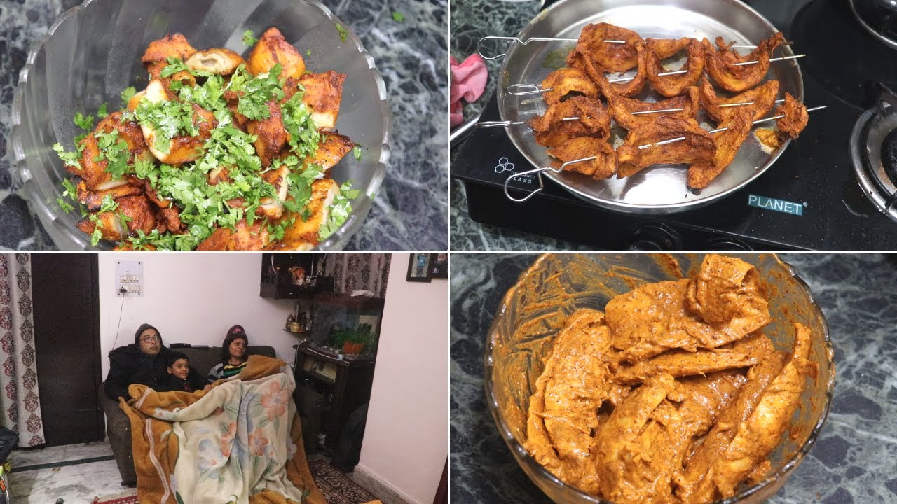 Special Tandoori Dinner Routine....Tandoori Chap Recipe. 