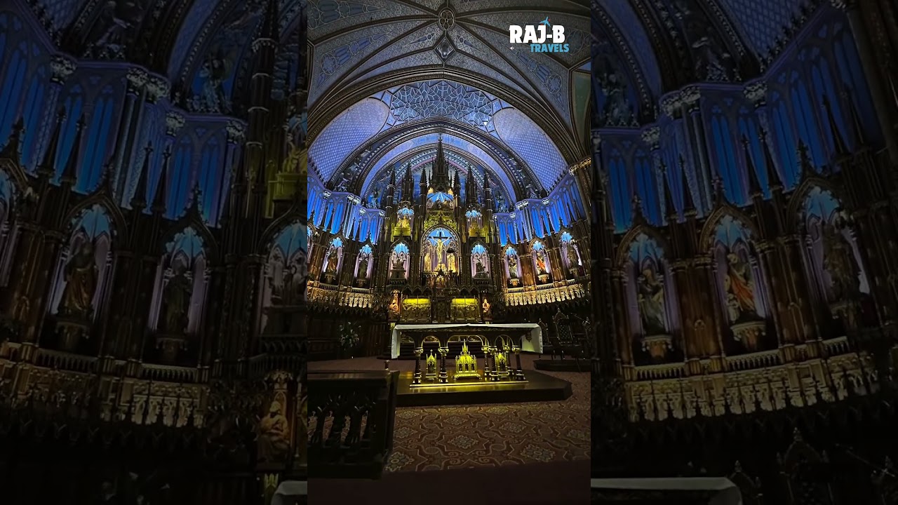 ✨ Mesmerizing Beauty of Notre-Dame Basilica | Montreal’s Iconic Landmark ✨ Canada’s Stunning Church
