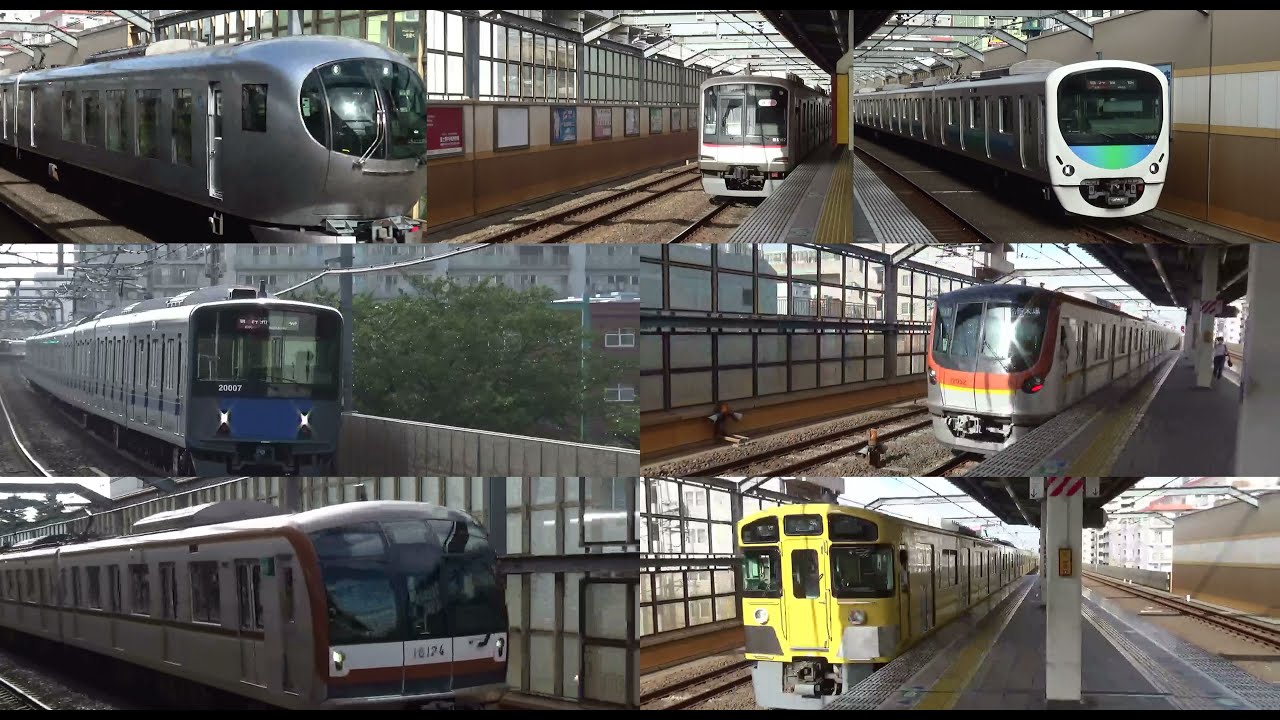 西武池袋線 中村橋駅 列車発着・通過シーン集