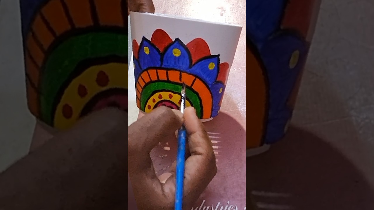 Mandala design small pot 