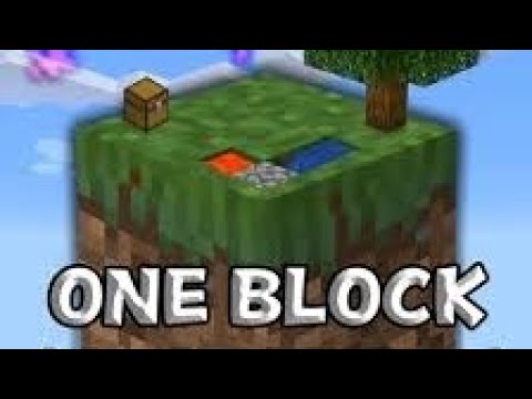 One Part Block Minecraft one block in pocket edition part (1) - YouTube