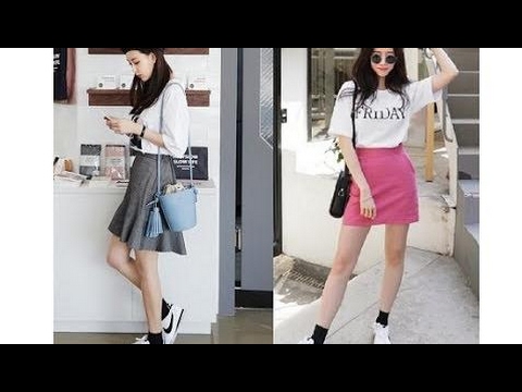 Thử kết hợp chân váy cùng áo phông tưởng không hợp mà hợp không tưởng | áo phông nữ trắng