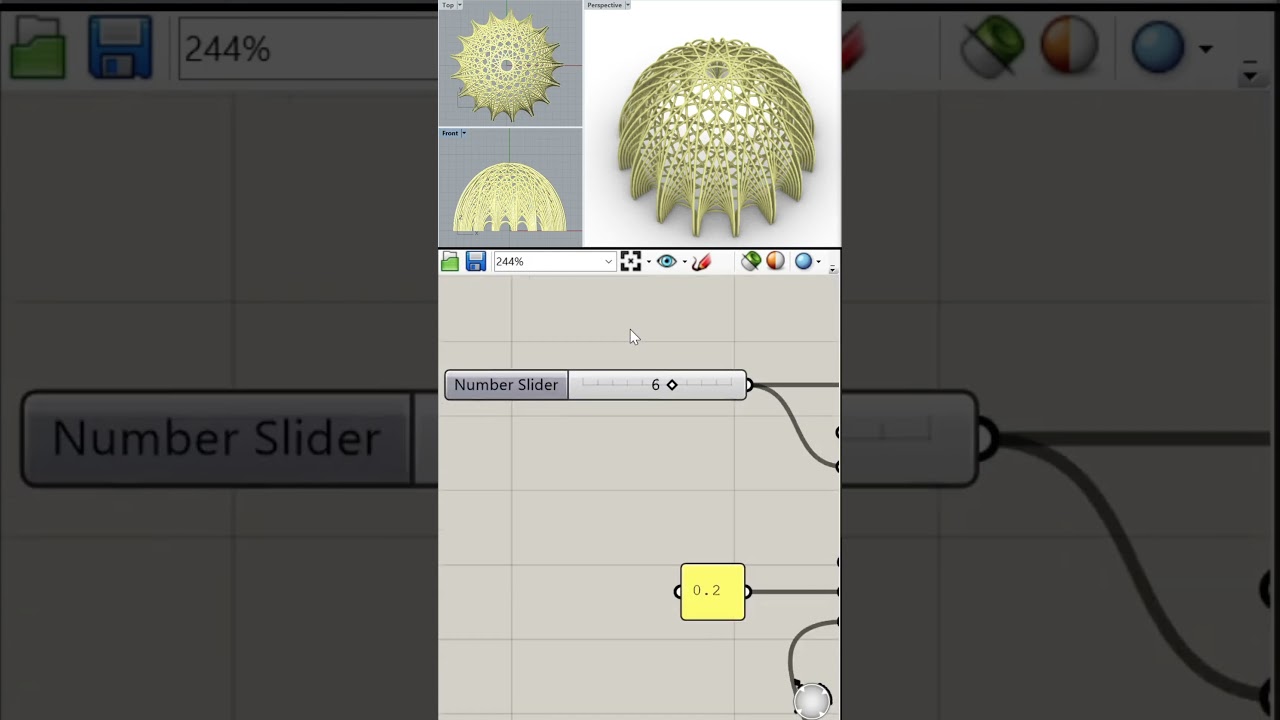 Aesthetic Dome Inspired by Mandala Pattern