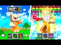 First To Upgrade NOOB To GOD MONK Wins! (minecraft)