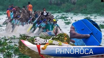 chiếc ghe ngo ván ghép không cần câu dài 36,7 mét của chùa PHNÔ RÔ CA 