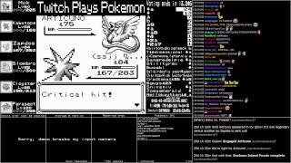 Twitchplayspokemon - Anniversary Red - vs Articuno (Chat included)