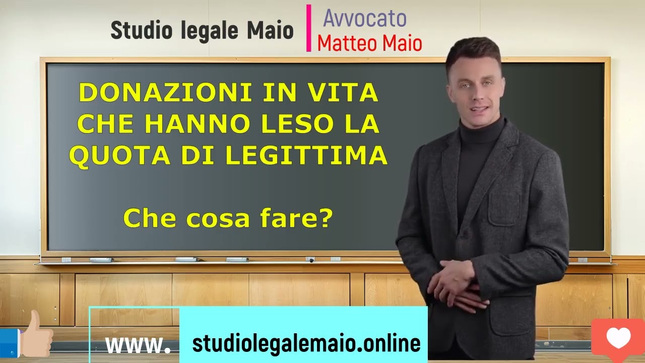 Donazioni che hanno leso la legittima