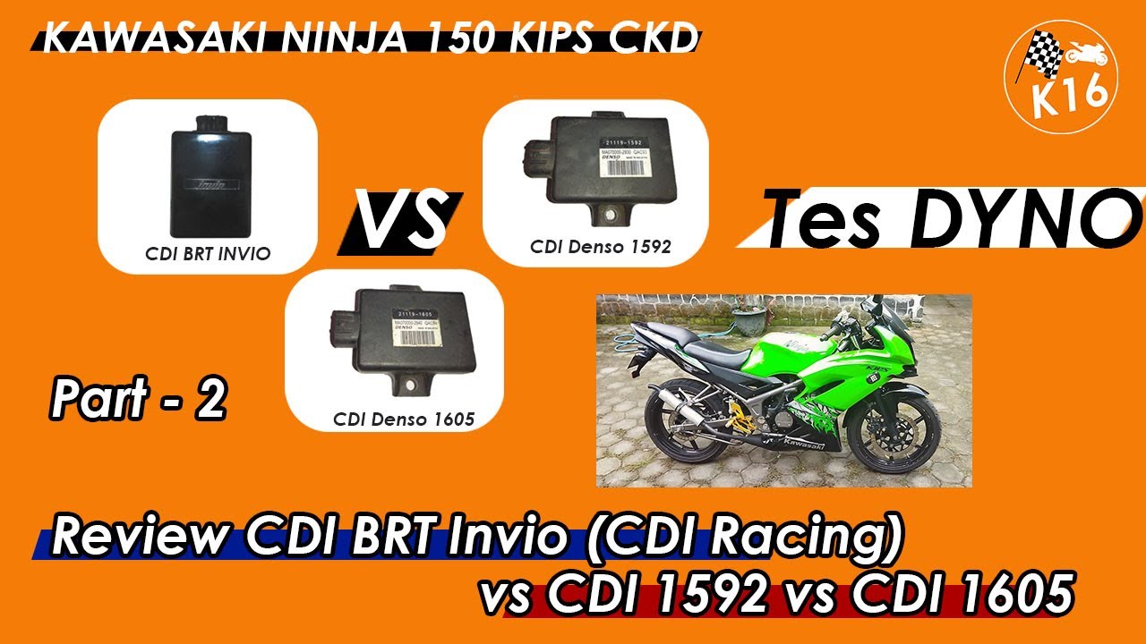 Review CDI BRT Invio (Ninja RR New) vs CDI 1605 vs CDI 1592 - Tes Dyno ...